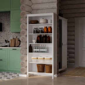 Стеллаж 00 Кантри, массив сосны, цвет белый в Нижнем Тагиле - nizhniy-tagil.mebel24.online | фото 4