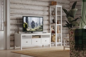 Стеллаж 420 Кантри, массив сосны, цвет белый в Нижнем Тагиле - nizhniy-tagil.mebel24.online | фото 4
