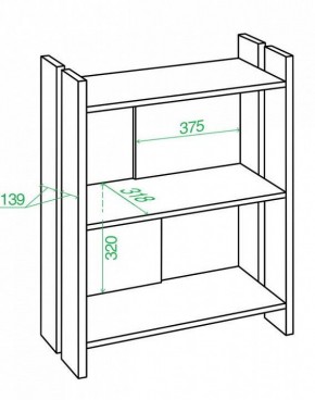 Стеллаж Домино Лайт СТЛ-ОН в Нижнем Тагиле - nizhniy-tagil.mebel24.online | фото 3