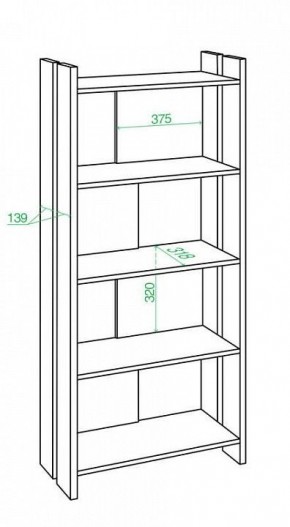 Стеллаж Домино Лайт СТЛ-ОВ в Нижнем Тагиле - nizhniy-tagil.mebel24.online | фото 2