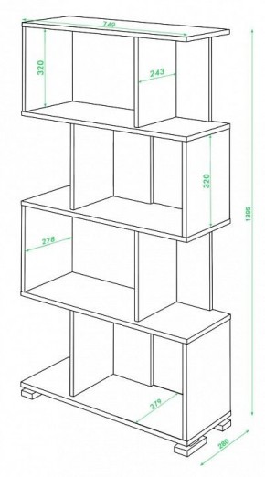 Стеллаж Домино нельсон СЛ-5-4 в Нижнем Тагиле - nizhniy-tagil.mebel24.online | фото 2