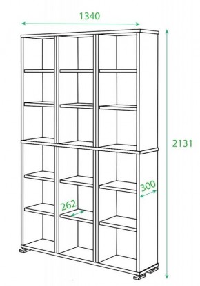 Стеллаж Домино ПУ-40-1 в Нижнем Тагиле - nizhniy-tagil.mebel24.online | фото 2