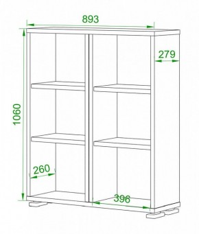 Стеллаж Домино ПУ-50-1 в Нижнем Тагиле - nizhniy-tagil.mebel24.online | фото 2