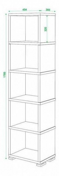 Стеллаж Домино СБ-15/5 в Нижнем Тагиле - nizhniy-tagil.mebel24.online | фото 2