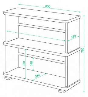 Стеллаж Домино СБ-25/2 в Нижнем Тагиле - nizhniy-tagil.mebel24.online | фото 3