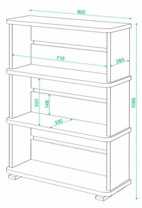 Стеллаж Домино СБ-25/3 в Нижнем Тагиле - nizhniy-tagil.mebel24.online | фото 3