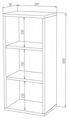 Стеллаж Домино СУ(ш1в1) в Нижнем Тагиле - nizhniy-tagil.mebel24.online | фото 2