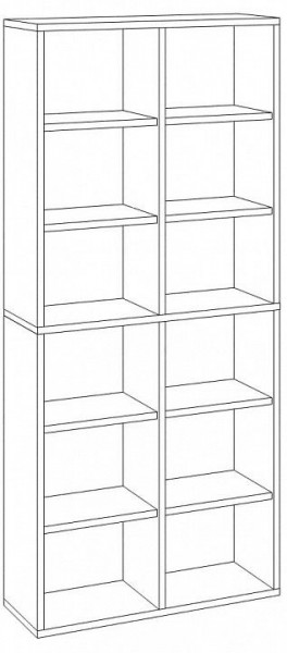 Стеллаж Домино СУ(ш2в2) в Нижнем Тагиле - nizhniy-tagil.mebel24.online | фото 3