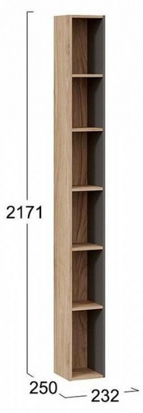 Стеллаж-колонка Порто ТД-393.07.25 в Нижнем Тагиле - nizhniy-tagil.mebel24.online | фото 3