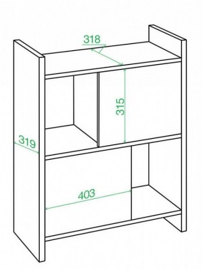 Стеллаж комбинированный Домино Лайт СТЛ-3Н в Нижнем Тагиле - nizhniy-tagil.mebel24.online | фото 2