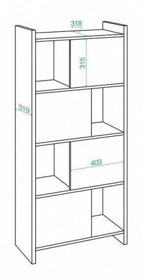 Стеллаж комбинированный Домино Лайт СТЛ-3В в Нижнем Тагиле - nizhniy-tagil.mebel24.online | фото 2