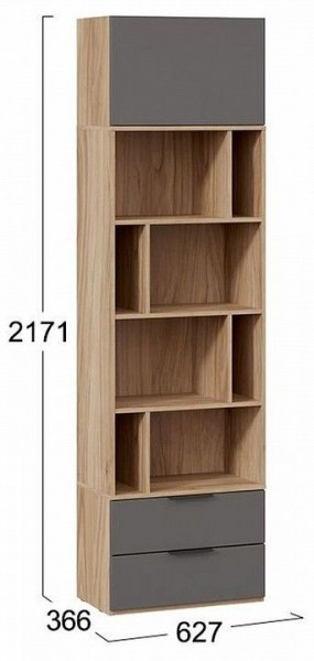 Стеллаж комбинированный Порто Исп. 2 ТД-393.07.20 в Нижнем Тагиле - nizhniy-tagil.mebel24.online | фото 5