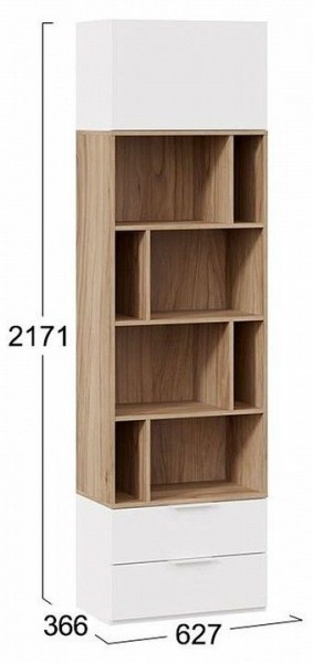 Стеллаж комбинированный Порто Исп. 2 ТД-393.07.20 в Нижнем Тагиле - nizhniy-tagil.mebel24.online | фото 5