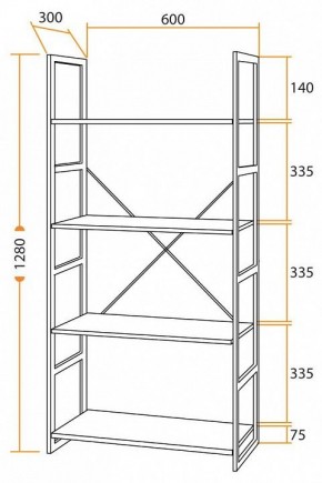 Стеллаж WS-01 в Нижнем Тагиле - nizhniy-tagil.mebel24.online | фото