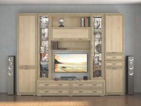 Стенка Ливорно дуб сонома в Нижнем Тагиле - nizhniy-tagil.mebel24.online | фото 1