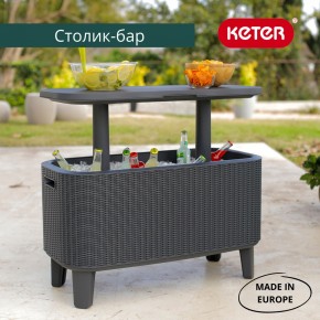 Стол Беви Бар (Bevy Bar Large Cool Bar), графит в Нижнем Тагиле - nizhniy-tagil.mebel24.online | фото 1