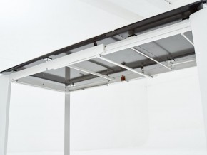 Стол CORNER 120 HIGH GLOSS STATUARIO керамика, стекло/ белый каркас, ®DISAUR в Нижнем Тагиле - nizhniy-tagil.mebel24.online | фото 7