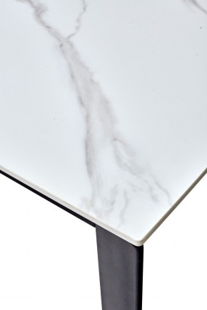 Стол CORNER 120 MATT WHITE MARBLE SOLID CERAMIC / BLACK, ®DISAUR в Нижнем Тагиле - nizhniy-tagil.mebel24.online | фото 3