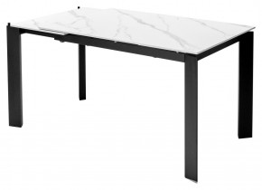 Стол CORNER 120 MATT WHITE MARBLE SOLID CERAMIC / BLACK, ®DISAUR в Нижнем Тагиле - nizhniy-tagil.mebel24.online | фото 4