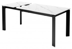 Стол CORNER 120 MATT WHITE MARBLE SOLID CERAMIC / BLACK, ®DISAUR в Нижнем Тагиле - nizhniy-tagil.mebel24.online | фото 5