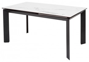 Стол CREMONA 140 HIGH GLOSS STATUARIO Белый мрамор глянцевый, керамика/ черный каркас, ®DISAUR в Нижнем Тагиле - nizhniy-tagil.mebel24.online | фото 7