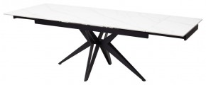 Стол FORIO 160 MATT WHITE MARBLE SOLID CERAMIC / BLACK, ®DISAUR в Нижнем Тагиле - nizhniy-tagil.mebel24.online | фото 5