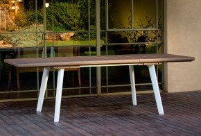 Стол Гармония раздвижной (Harmony Extendable) белый-капучино в Нижнем Тагиле - nizhniy-tagil.mebel24.online | фото 2