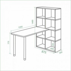 Стол компьютерный Bartolo в Нижнем Тагиле - nizhniy-tagil.mebel24.online | фото 3
