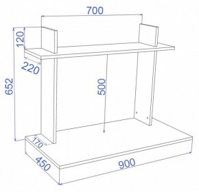 Стол компьютерный Cross СтТ1 в Нижнем Тагиле - nizhniy-tagil.mebel24.online | фото 2