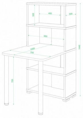 Стол компьютерный Домино СБ-10М/4 в Нижнем Тагиле - nizhniy-tagil.mebel24.online | фото 2