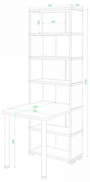 Стол компьютерный Домино СБ-10М/6 в Нижнем Тагиле - nizhniy-tagil.mebel24.online | фото 2