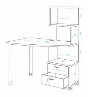 Стол компьютерный Домино СКМ-60 в Нижнем Тагиле - nizhniy-tagil.mebel24.online | фото 2