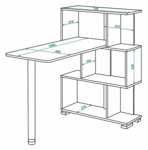 Стол компьютерный Домино СЛ-5-3СТ в Нижнем Тагиле - nizhniy-tagil.mebel24.online | фото 2