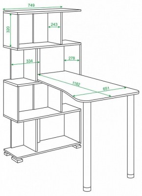 Стол компьютерный Домино СЛ-5-4СТ-2 в Нижнем Тагиле - nizhniy-tagil.mebel24.online | фото 2