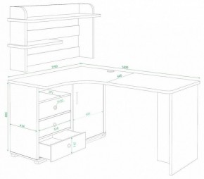 Стол компьютерный Домино СР-145 в Нижнем Тагиле - nizhniy-tagil.mebel24.online | фото 2