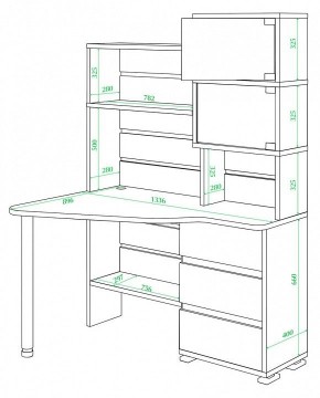 Стол компьютерный Домино СР-322 в Нижнем Тагиле - nizhniy-tagil.mebel24.online | фото 2