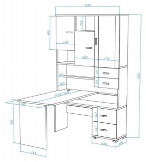 Стол компьютерный Домино СР-620/140 в Нижнем Тагиле - nizhniy-tagil.mebel24.online | фото 2
