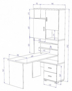 Стол компьютерный Домино СР-720/140 в Нижнем Тагиле - nizhniy-tagil.mebel24.online | фото 2