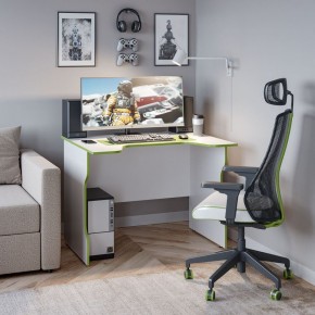 Стол компьютерный ВАРДИГ K2 100x82, белый/лайм в Нижнем Тагиле - nizhniy-tagil.mebel24.online | фото 4