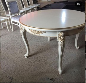 Стол круглый раскладной Розалия 1200(1600)*1200 в Нижнем Тагиле - nizhniy-tagil.mebel24.online | фото