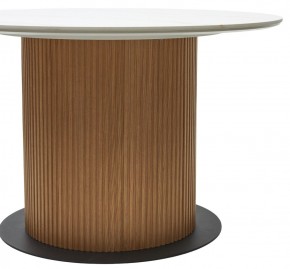 Стол MESA D120 цвет БЕЛЫЙ МРАМОР M326 / Каркас OAK, ®DISAUR в Нижнем Тагиле - nizhniy-tagil.mebel24.online | фото 6