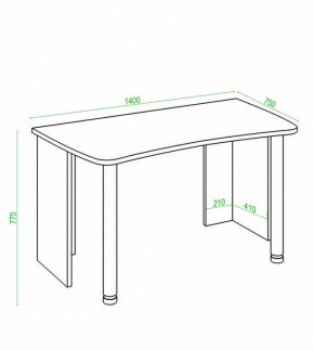 Стол офисный Домино Лайт СКЛ-Софт140 в Нижнем Тагиле - nizhniy-tagil.mebel24.online | фото 2