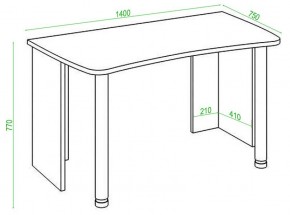 Стол офисный Домино Lite СКЛ-Софт140 в Нижнем Тагиле - nizhniy-tagil.mebel24.online | фото 2