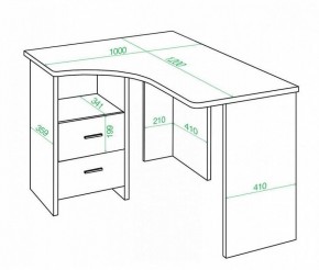 Стол письменный Домино Lite СКЛ-Угл 120 в Нижнем Тагиле - nizhniy-tagil.mebel24.online | фото 2