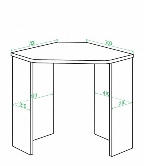 Стол письменный Домино Lite СКЛ-Угл70 в Нижнем Тагиле - nizhniy-tagil.mebel24.online | фото 2