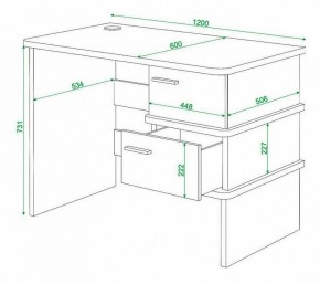 Стол письменный Домино нельсон СД-15С в Нижнем Тагиле - nizhniy-tagil.mebel24.online | фото 3