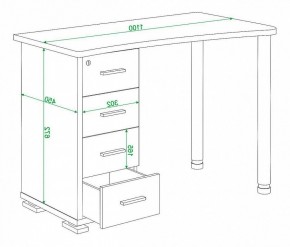 Стол письменный Домино нельсон СКМ-50 в Нижнем Тагиле - nizhniy-tagil.mebel24.online | фото 5