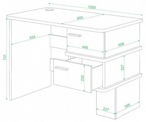 Стол письменный Домино СД-15 С в Нижнем Тагиле - nizhniy-tagil.mebel24.online | фото 2