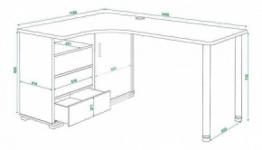 Стол письменный Домино СР-145СМ в Нижнем Тагиле - nizhniy-tagil.mebel24.online | фото 5