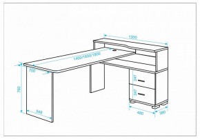 Стол письменный Домино СР-620/160 C в Нижнем Тагиле - nizhniy-tagil.mebel24.online | фото 2